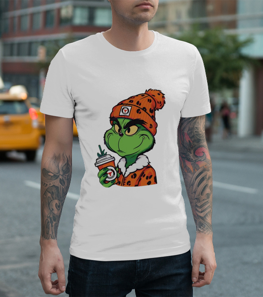Grinch Boujee Texas Longhorns Cozy Coffee Lover T-Shirt