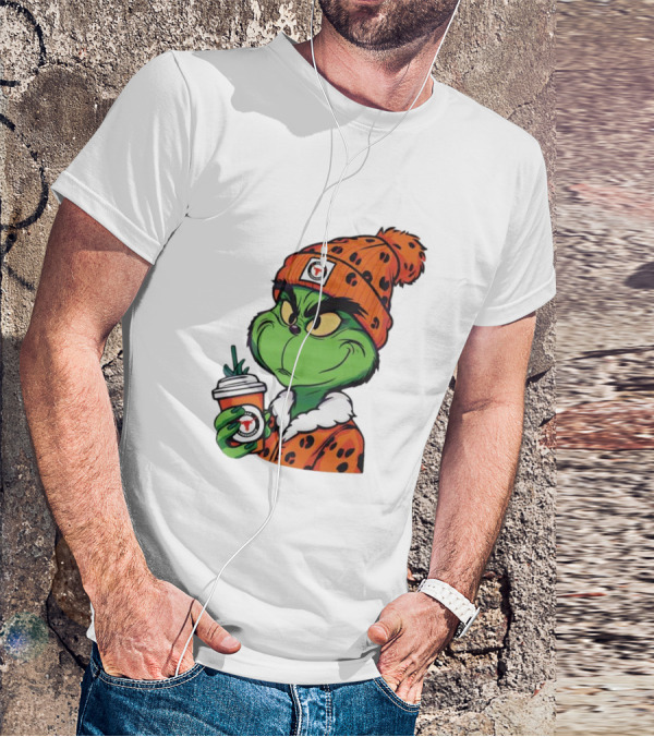 Grinch Boujee Texas Longhorns Cozy Coffee Lover T-Shirt