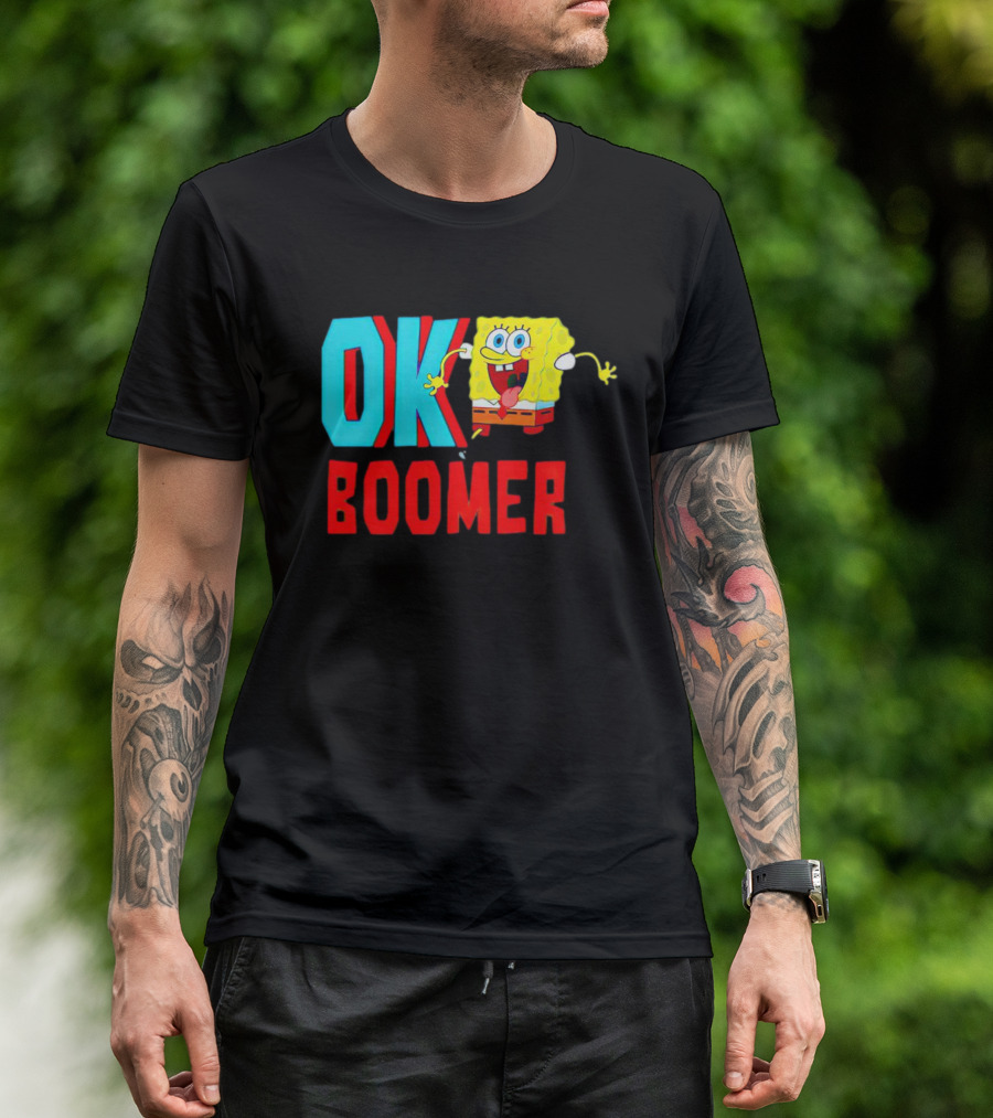 Spongebob Squarepants OK Boomer Meme Fun T-Shirt
