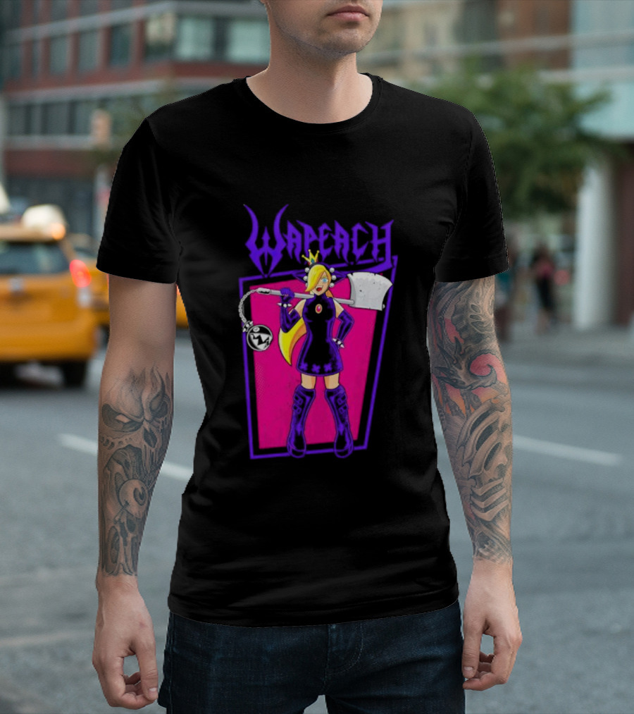 Wah Princess Wapeach Axe Mace Medieval Fantasy Warrior Princess T-Shirt