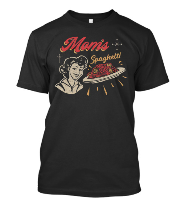 Mom’s Spaghetti Retro Diner Style Vintage T-Shirt
