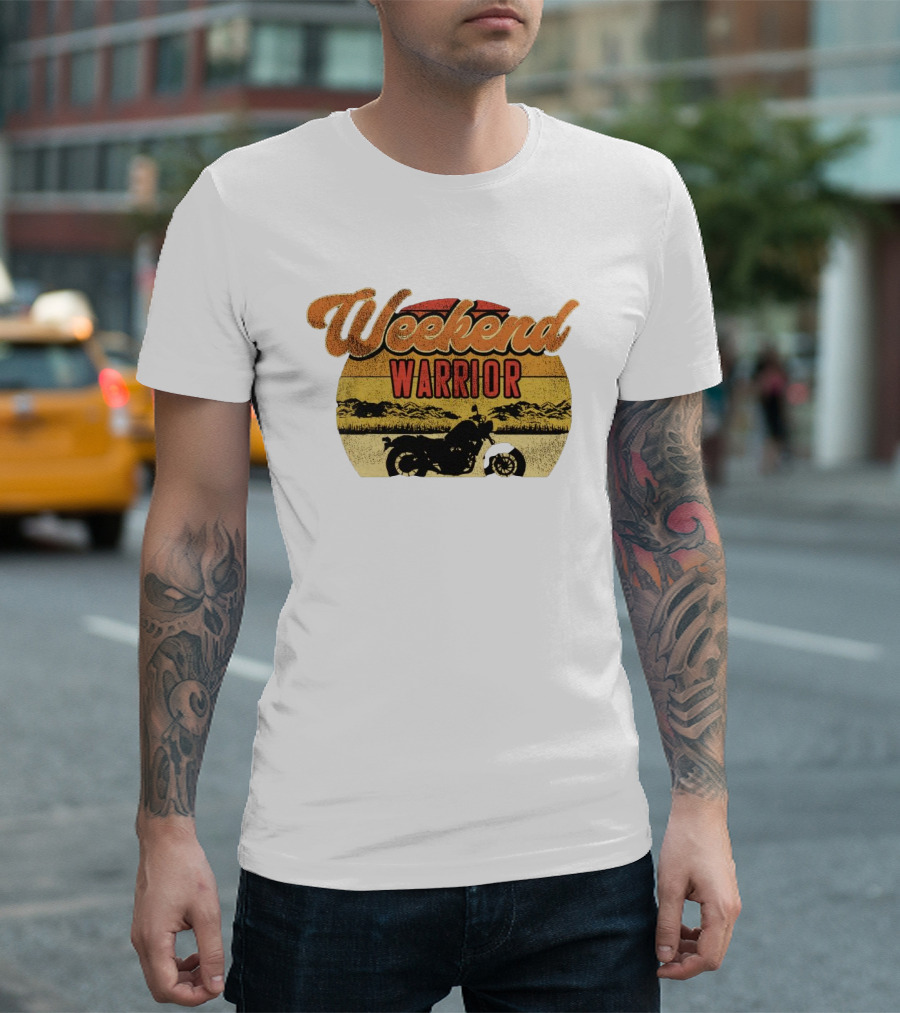 Weekend Warrior Motorbike Vintage Adventure T-Shirt