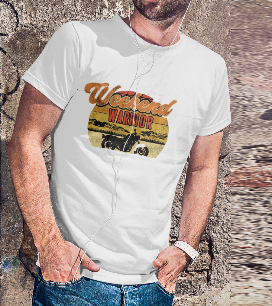 Weekend Warrior Motorbike Vintage Adventure T-Shirt
