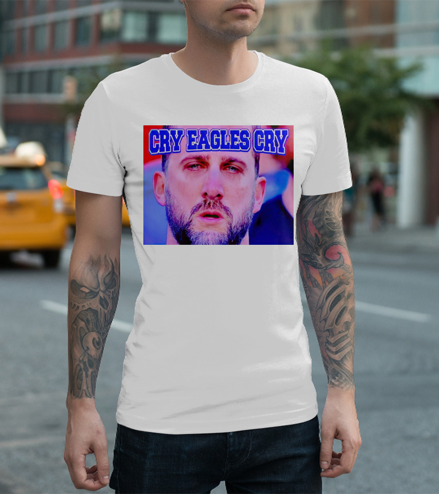 Cry Eagles Cry Nick Sirianni Ford Field Lions Clash T-Shirt