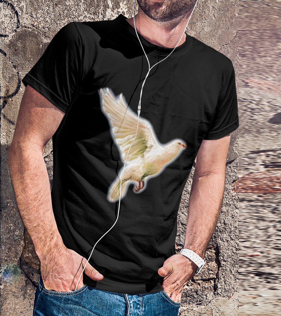 Psycho Peace Dream Dove In Flight T-Shirt