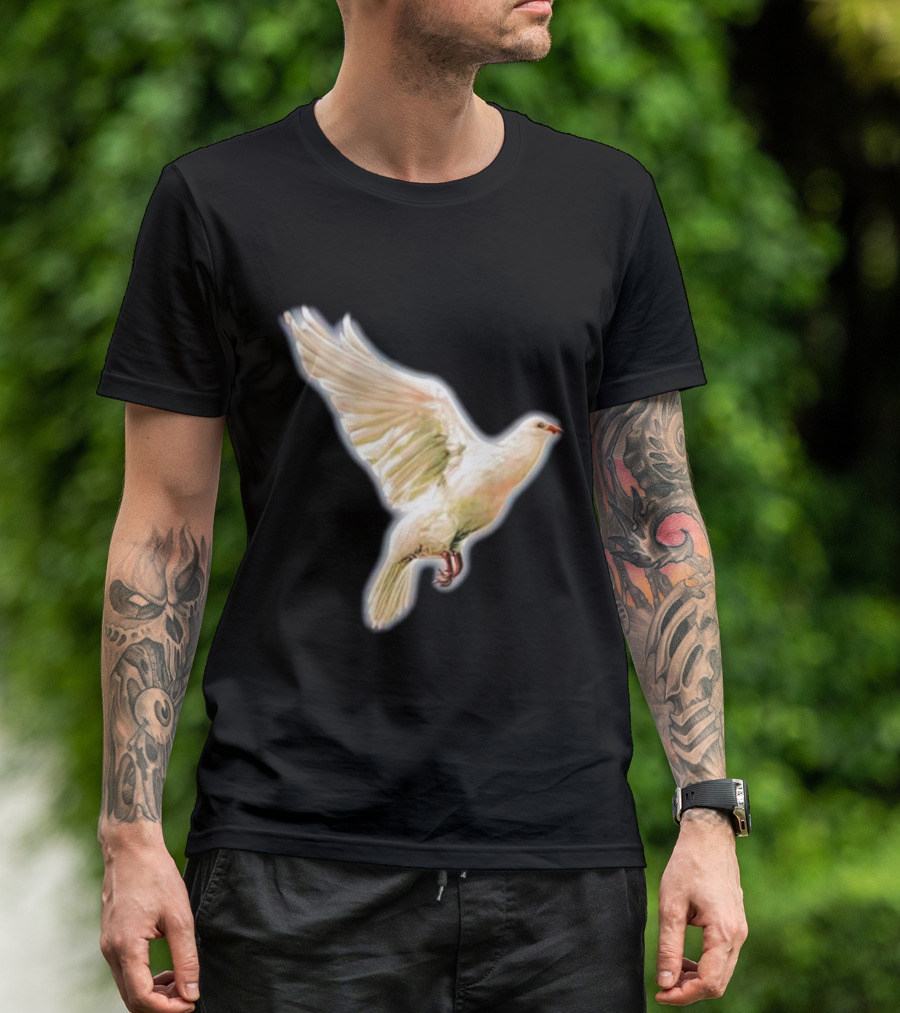 Psycho Peace Dream Dove In Flight T-Shirt