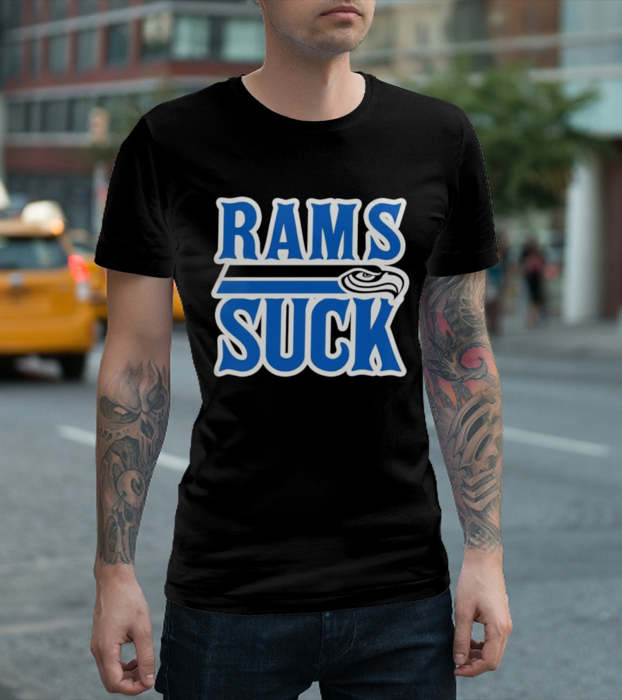 Rams Suck Seattle Seahawks Rivalry Game Day Fan Spirit T-Shirt