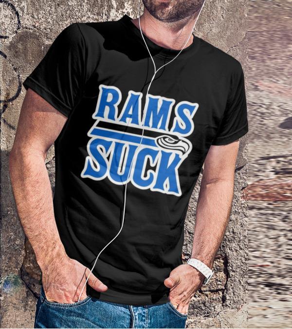 Rams Suck Seattle Seahawks Rivalry Game Day Fan Spirit T-Shirt