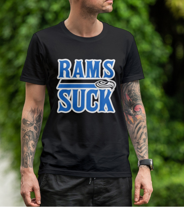Rams Suck Seattle Seahawks Rivalry Game Day Fan Spirit T-Shirt
