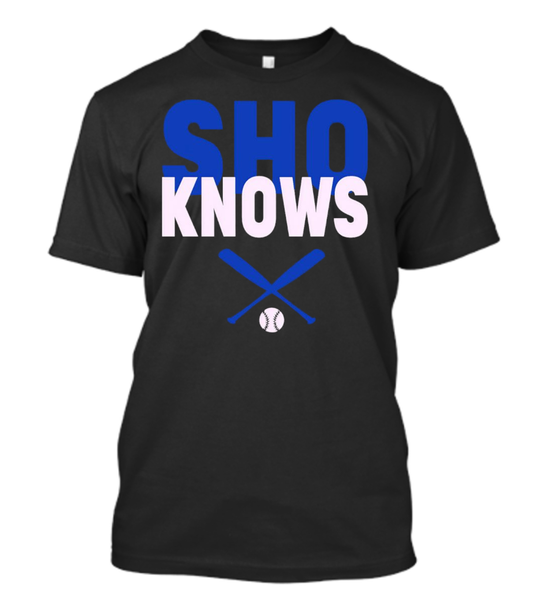 SHO KNOWS Shohei Ohtani Baseball Bat And Ball T-Shirt