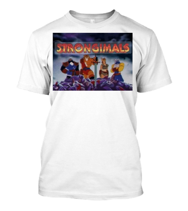 Strongimals Cartoon Warriors Assemble T-Shirt