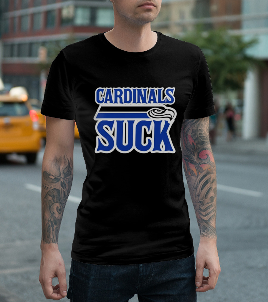 Cardinals Suck Seattle Seahawks Fan Rivalry T-Shirt