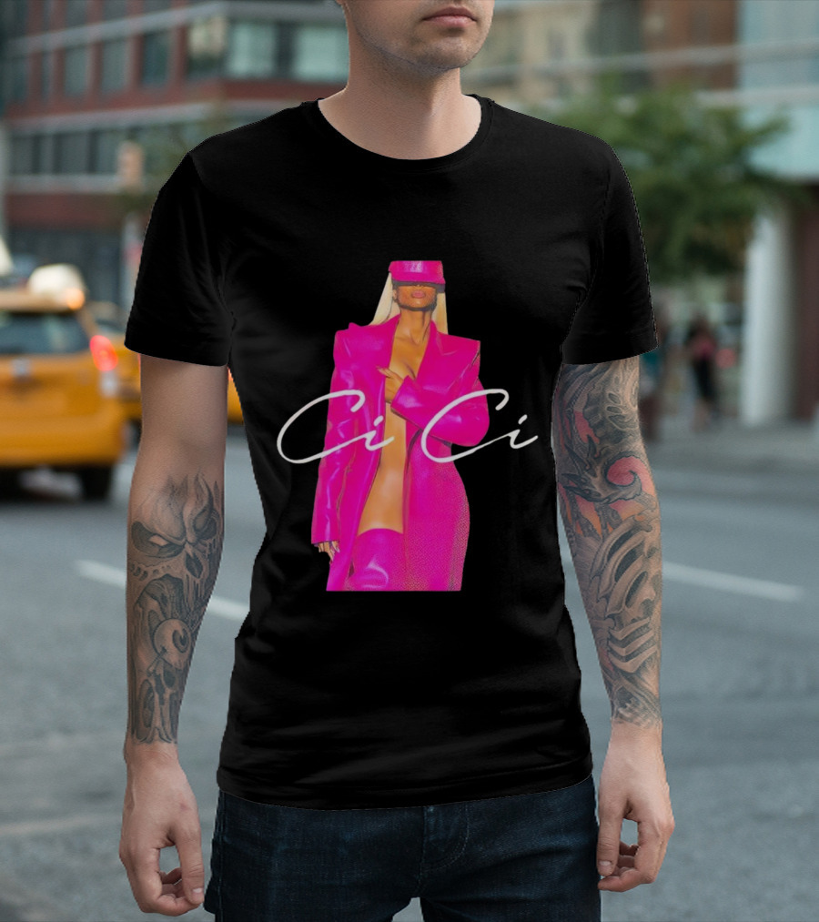 Ciara CiCi Bold Pink Fashion T-Shirt