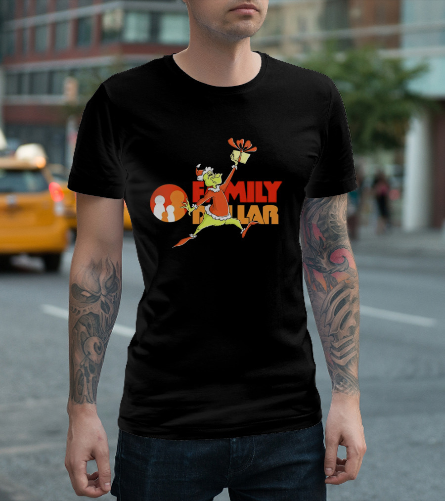 Grinch Family Dollar Christmas Gift T-Shirt