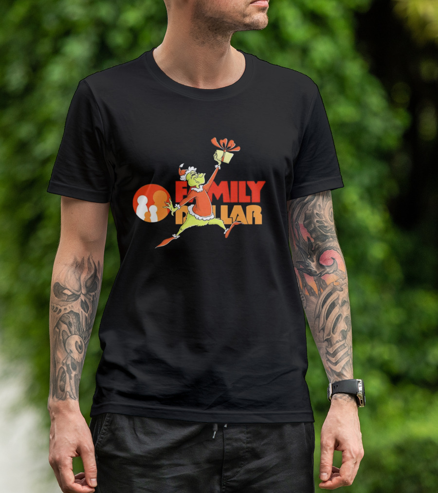 Grinch Family Dollar Christmas Gift T-Shirt