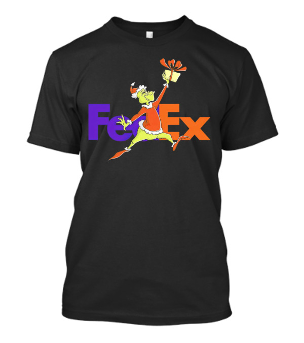 The Grinch Santa FedEx Gift T-Shirt