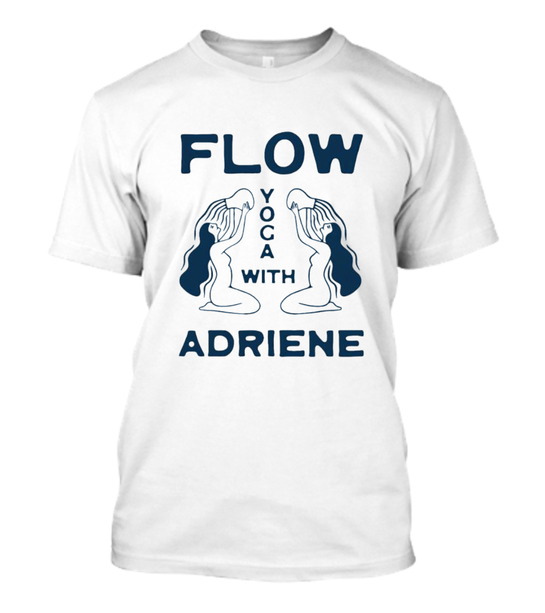 Flow Yoga With Adriene Silhouette Meditation Pose Reflection T-Shirt