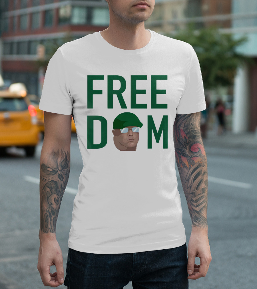 FREEDOM Kyle Pagan Green Hat Sunglasses T-Shirt
