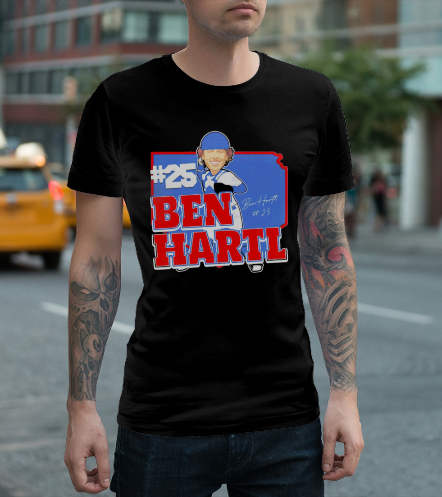 25 Ben Hartl Cartoon Signature T-Shirt