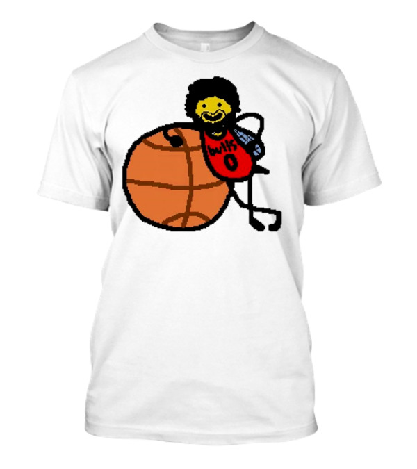 Co-Bee Chicago Bulls NBA Paint Cartoon Basketball Character T-Shirt