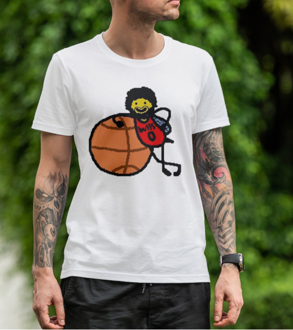 Co-Bee Chicago Bulls NBA Paint Cartoon Basketball Character T-Shirt