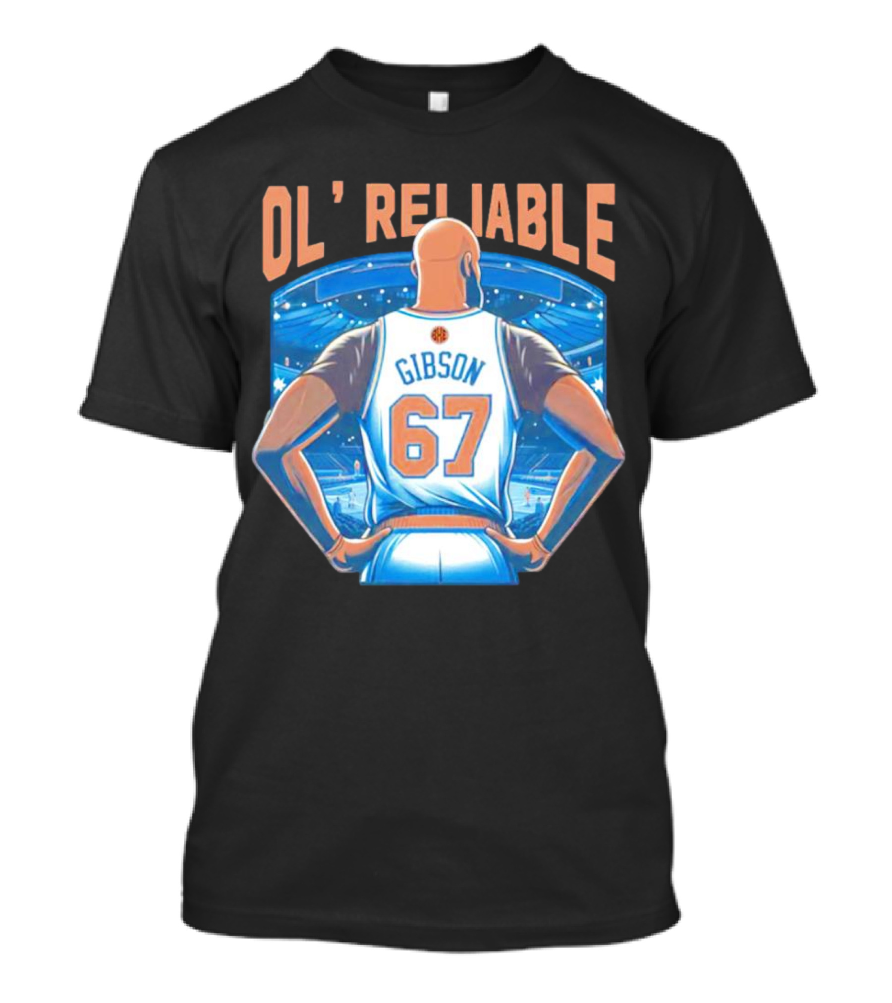 Gibson Ol' Reliable 67 Basketball Arena Scene T-Shirt
