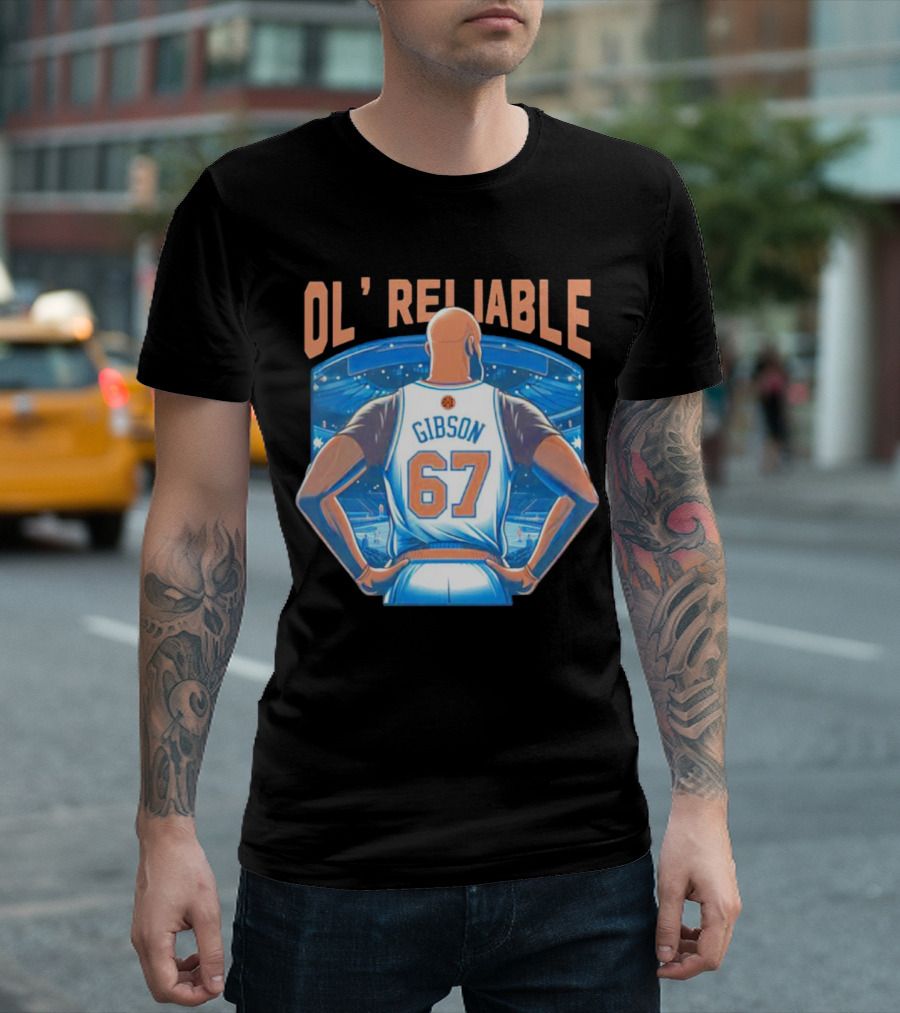 Gibson Ol' Reliable 67 Basketball Arena Scene T-Shirt