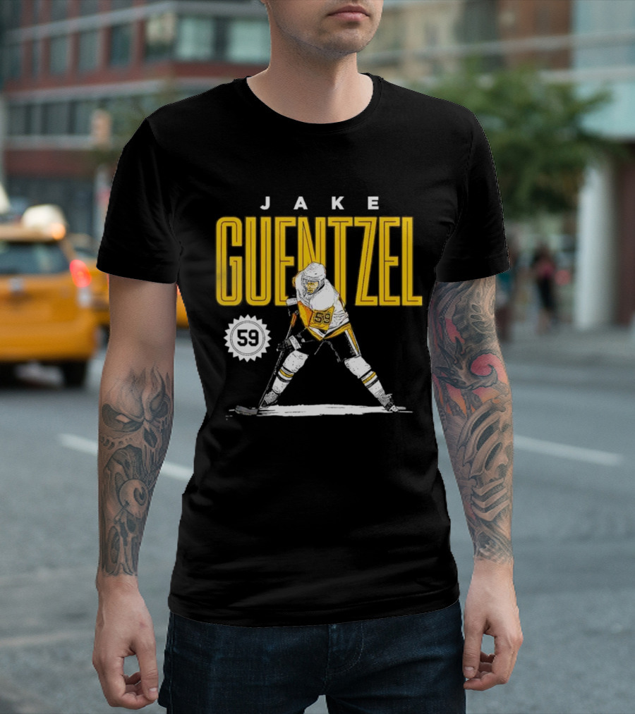 Jake Guentzel Pittsburgh 59 Hockey Player T-Shirt