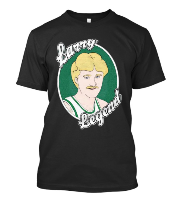 Larry Bird Legend Retro Illustration Basketball T-Shirt