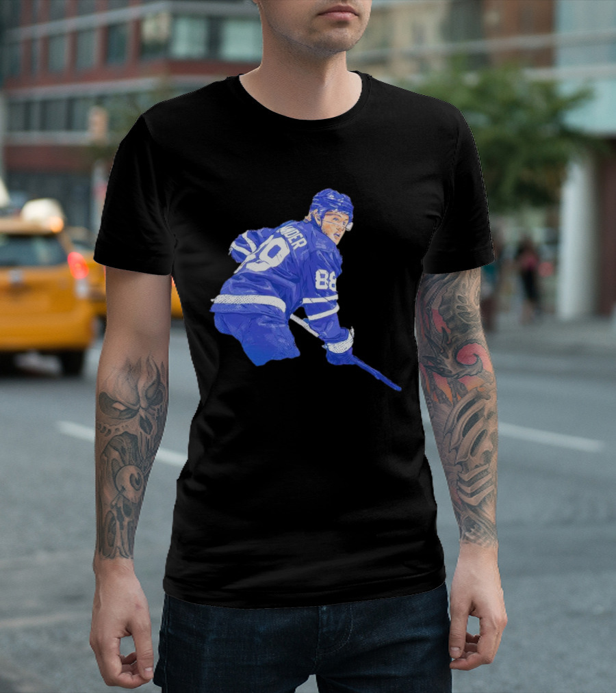 William Nylander Toronto Hockey Player Blue Jersey 88 T-Shirt