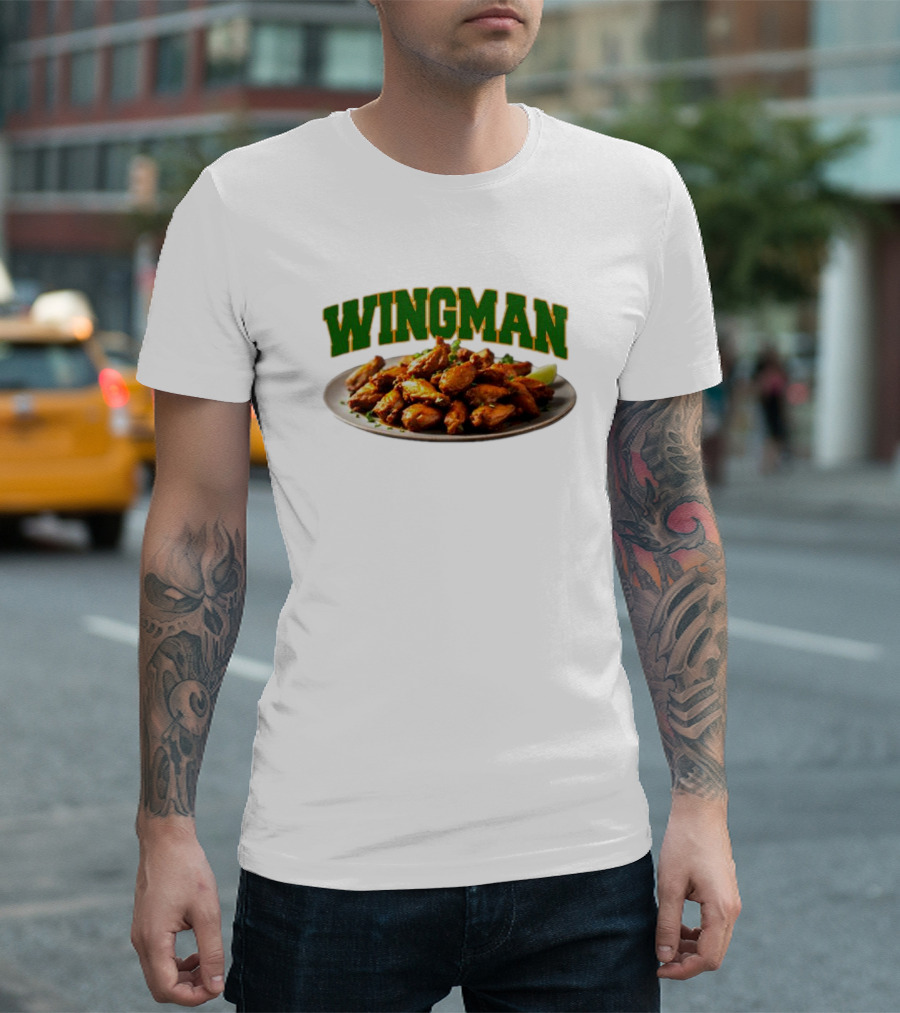 Wingman Chicken Wings Plate T-Shirt