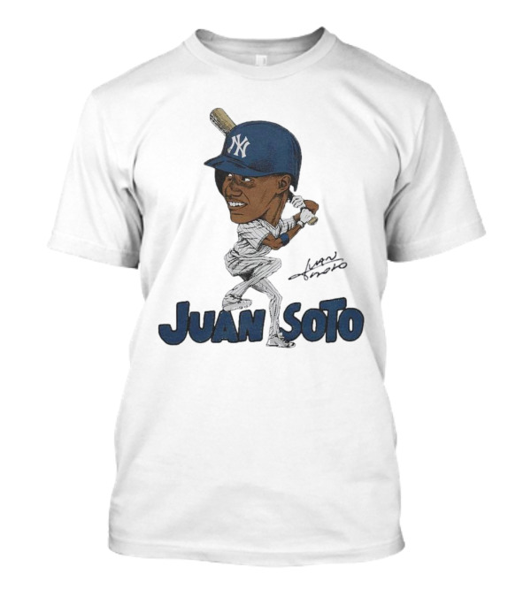 Yankees Juan Soto Baseball Caricature Signature T-Shirt