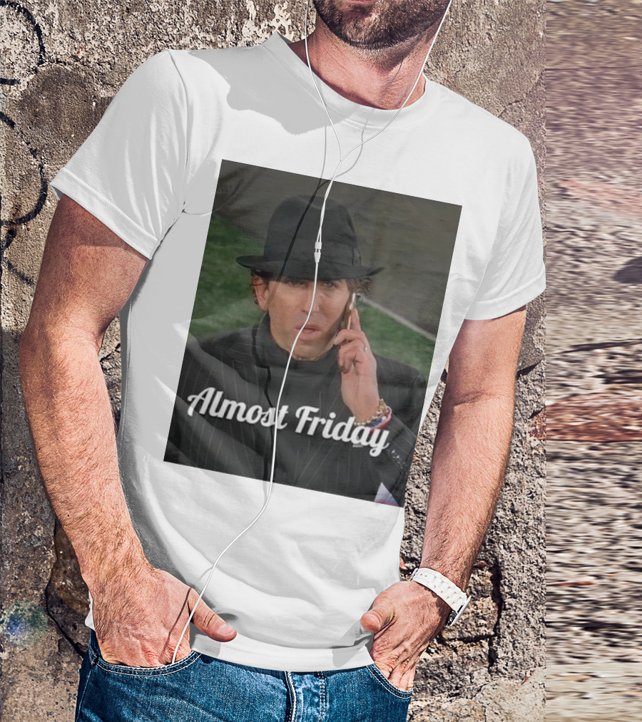 Almost Friday Stylish NFL Agent In Dark Suit On Phone T-Shirt