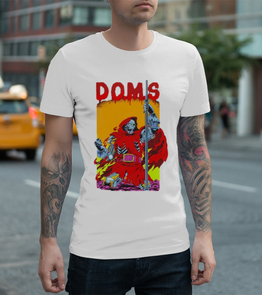 DOMS Warrior Skeleton Metal Armor Staff T-Shirt