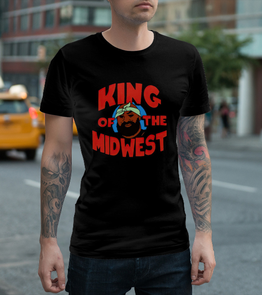 King of the Midwest Isaiah Broner Style Art Character T-Shirt