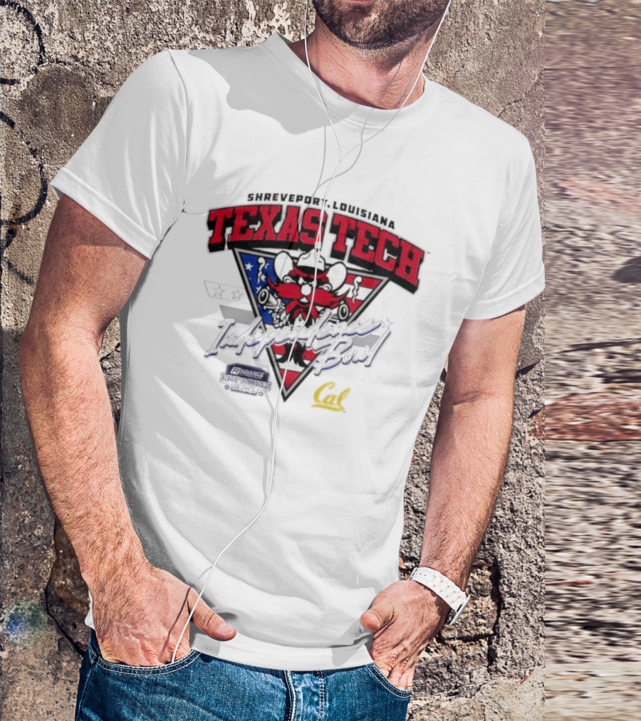 Texas Tech Shreveport Louisiana Red Raider American Script Cal T-Shirt