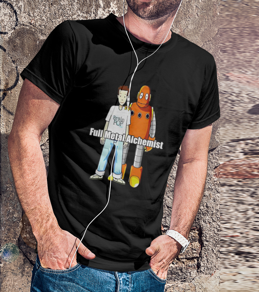 BrainPOP Fullmetal Alchemist Brotherhood Crossover Featuring Tim And Moby T-Shirt