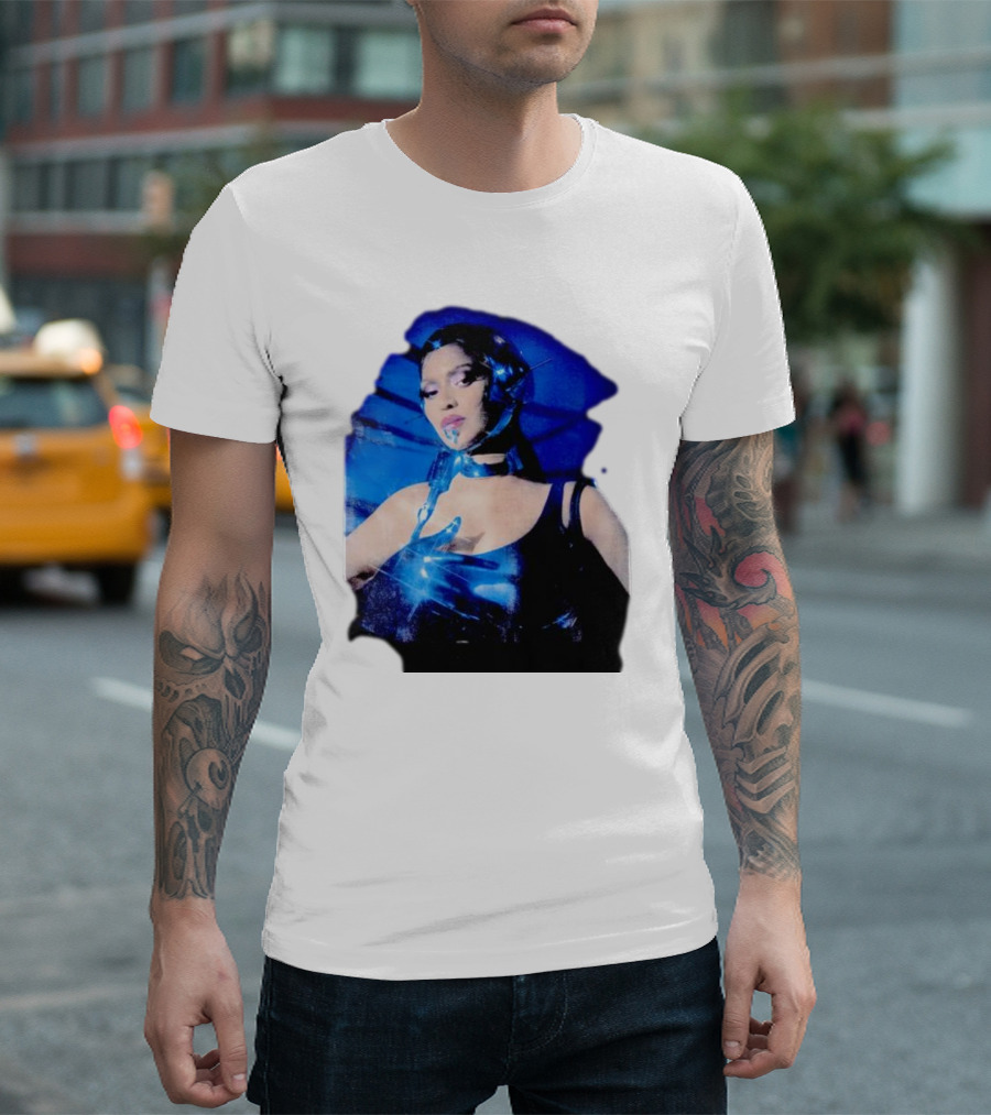 Robo Beyonce Futuristic Cyborg Aesthetic T-Shirt