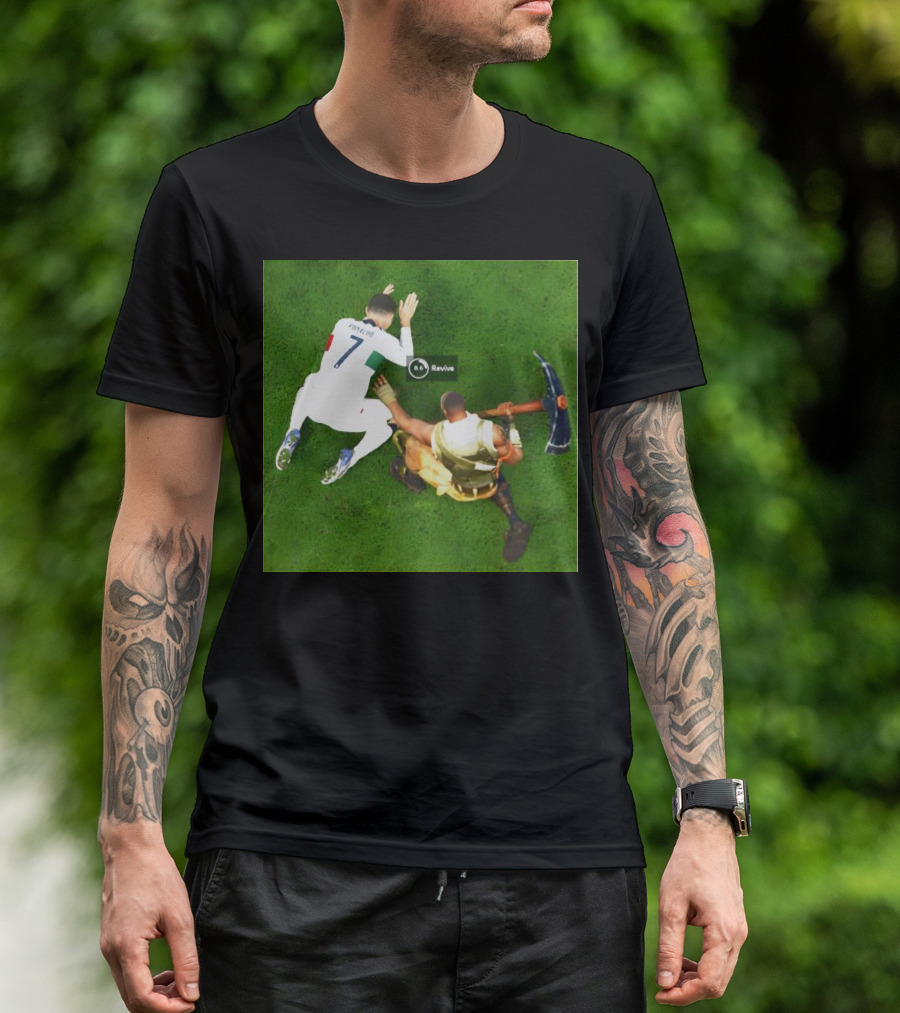 Cristiano Ronaldo Fortnite Revive Gaming Crossover T-Shirt