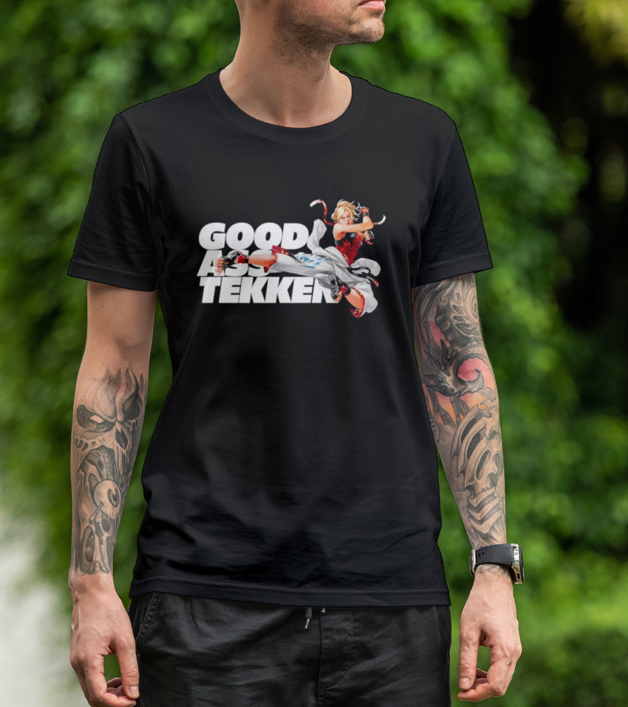 GOOD ASS TEKKEN VIDEO GAME FIGHTER CHARACTER KICKING POSE T-Shirt