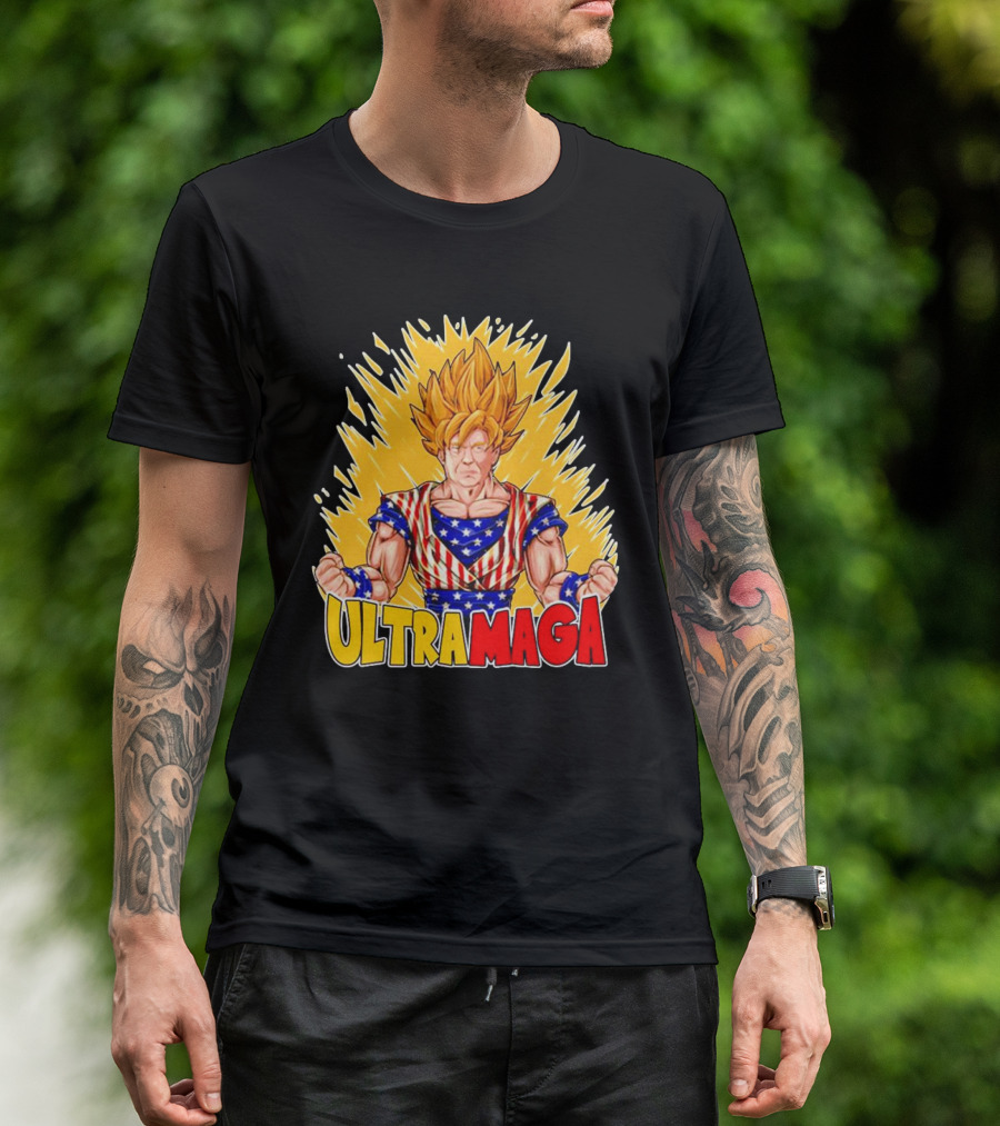 ULTRA MAGA Trump Dragon Ball Z Saiyan Super Power T-Shirt