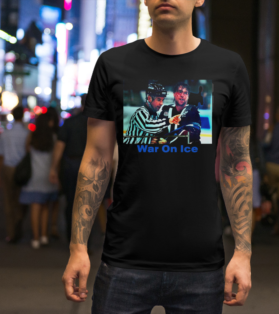 CM Punk Patrick Roy War On Ice Hockey Showdown T-Shirt
