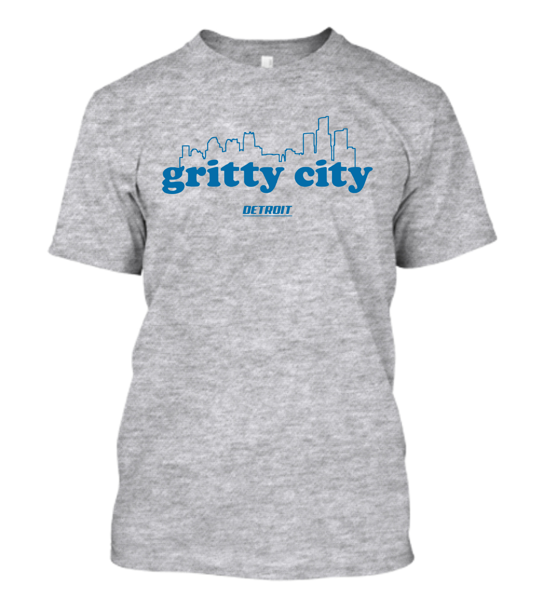 Gritty City Detroit Skyline T-Shirt