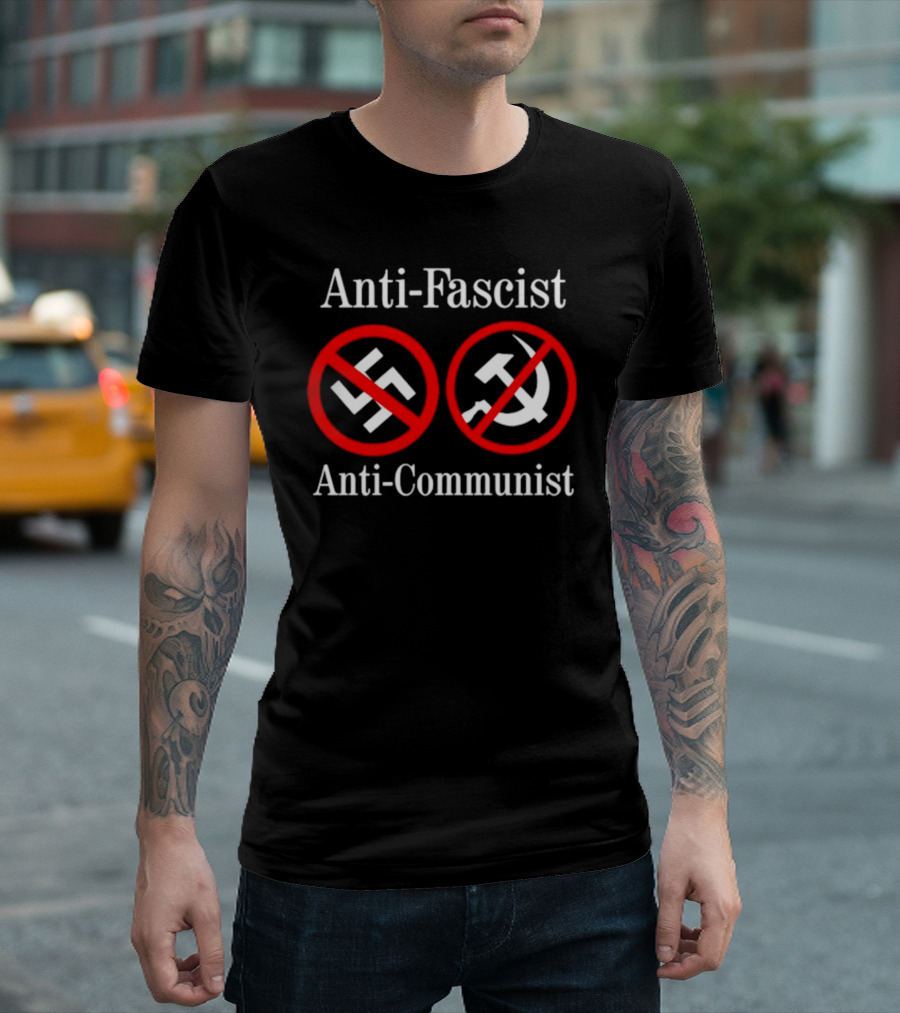 Anti-Fascist Anti-Communist Symbolic Opposition T-Shirt