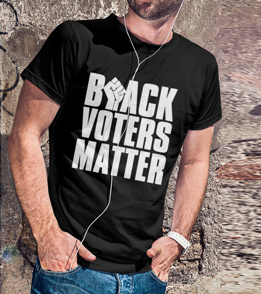 Black Voters Matter Fist Symbol Advocacy T-Shirt