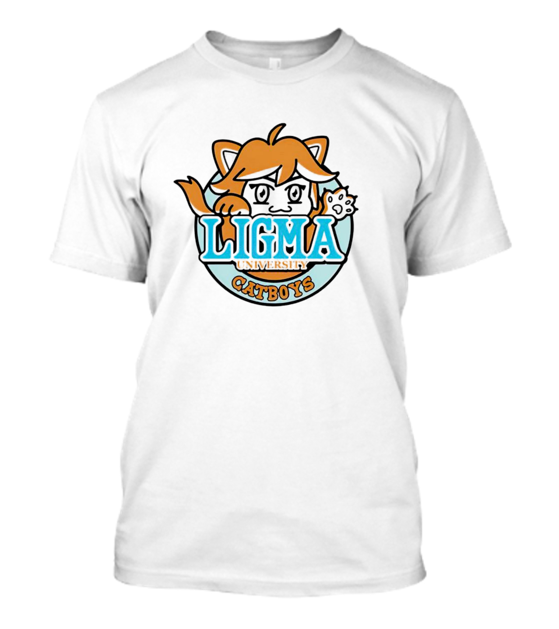 Ligma University Catboys Cute Cartoon T-Shirt
