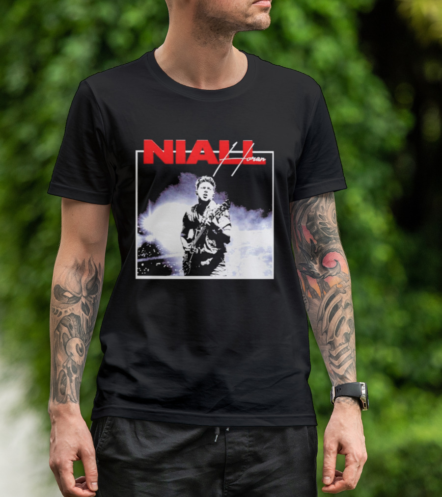 Niall Horan Live Performance Black And White Concert Scene T-Shirt