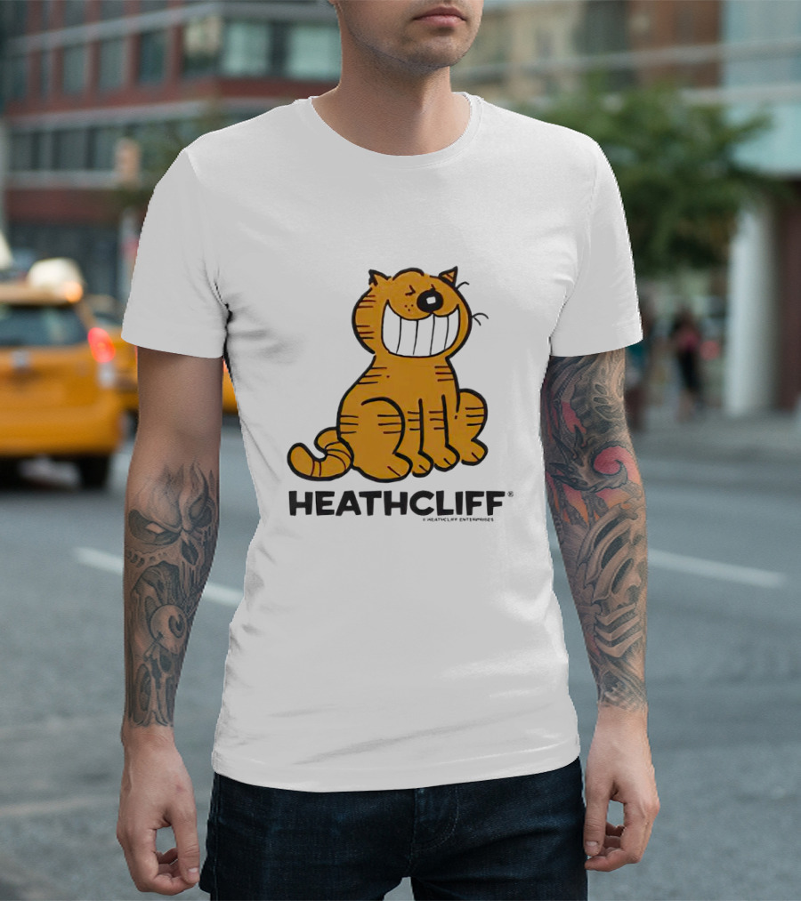 Heathcliff Cartoon Character Grinning T-Shirt