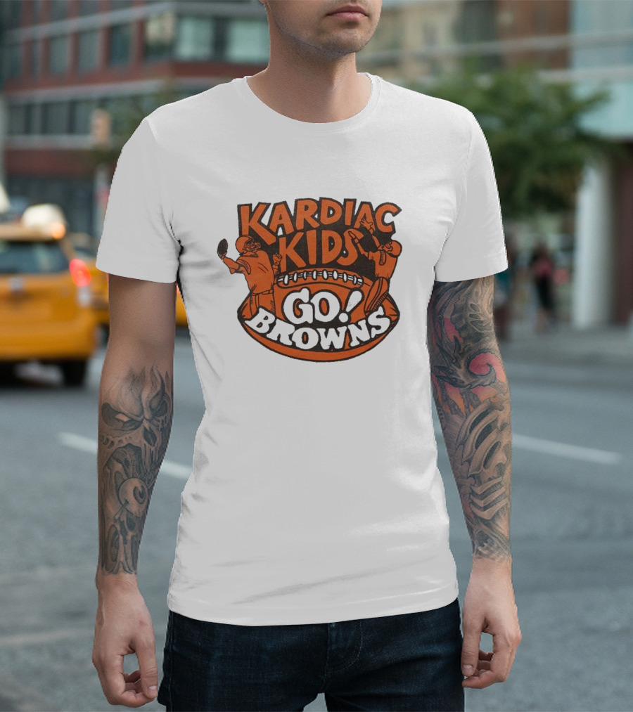 Kardiac Kids Go Browns Football T-Shirt