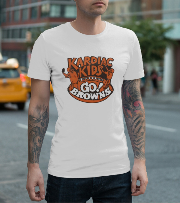 Kardiac Kids Go Browns Football T-Shirt